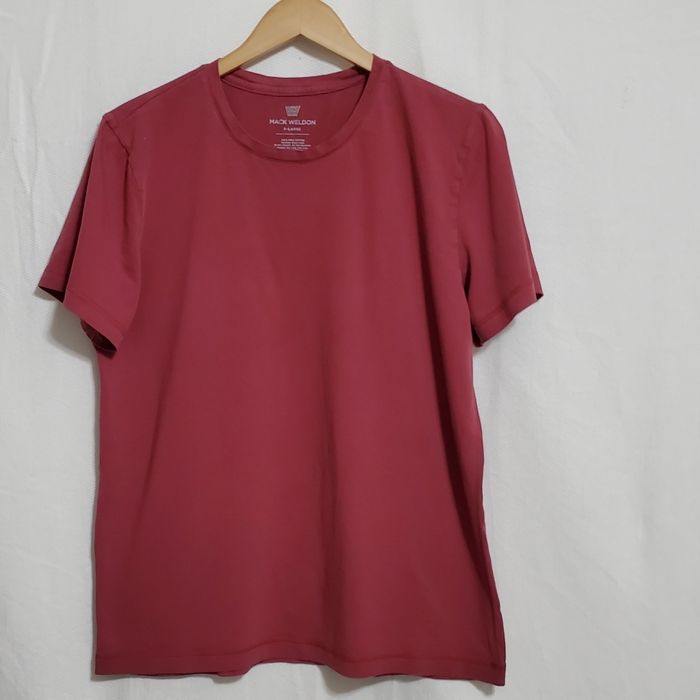 Mack Weldon Red Short Sleeve Tee